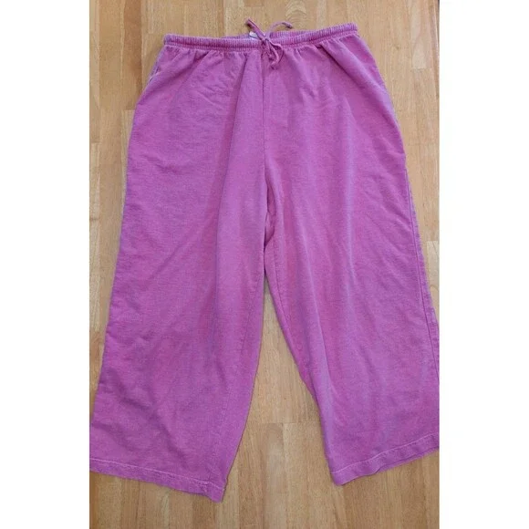 Hot Cotton Woman Marc Ware 2-pc Casual Outfit 3X T-shirt & 2X Capri Pants Pink - Picture 8 of 14